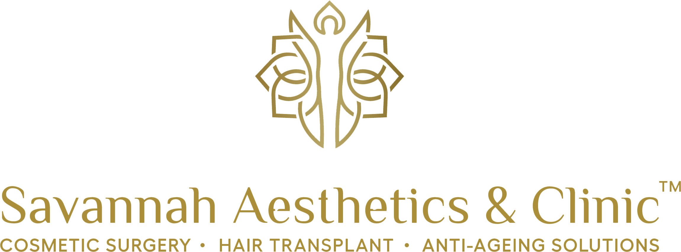 A gold emblem built for a premium aesthetics clinic — Cosmetic Surgery & Aesthetics case study